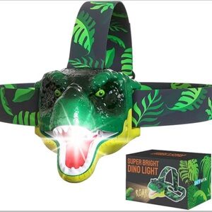 Dinosaur Headlamps for Kids with Roaring Sound